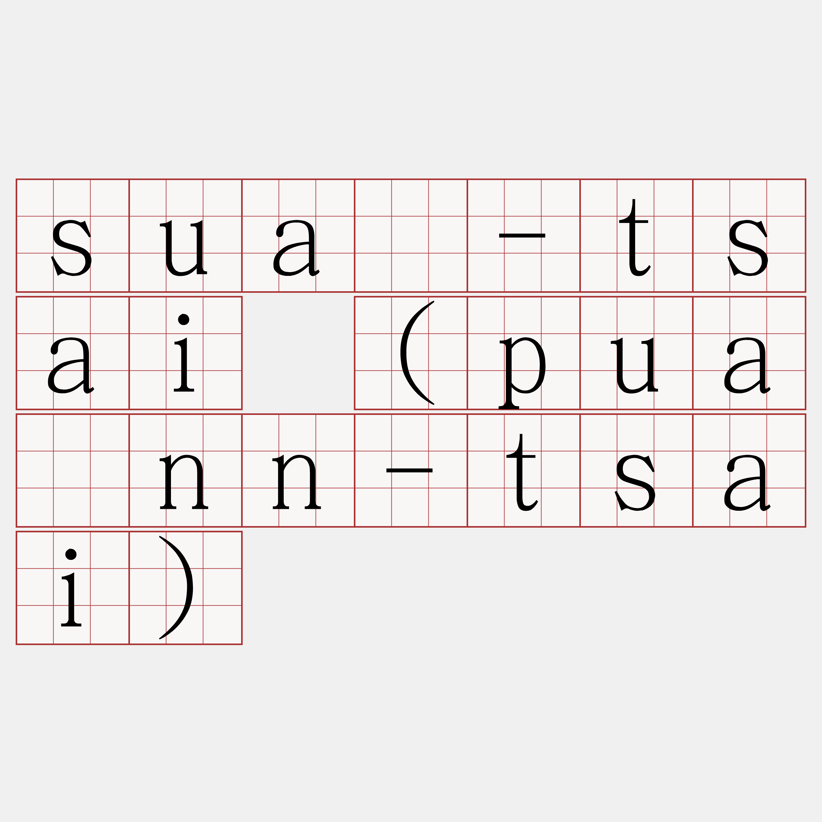 suá-tsai (puânn-tsai)